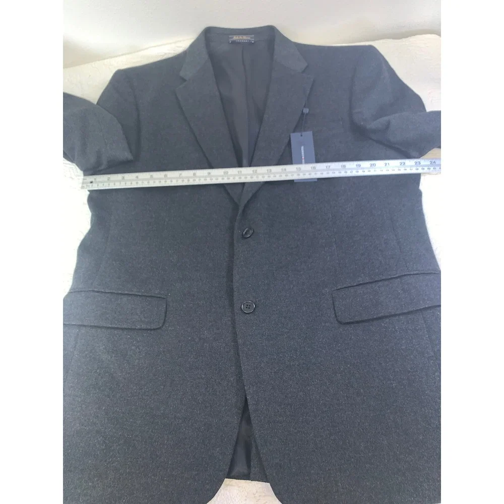 Tommy Hilfiger Mens Blazer Charcoal Gray Heather Two Button Sport Coat Jacket